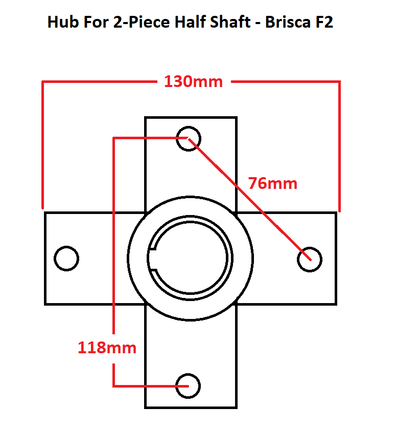 Hub Diagram for Half Shaft