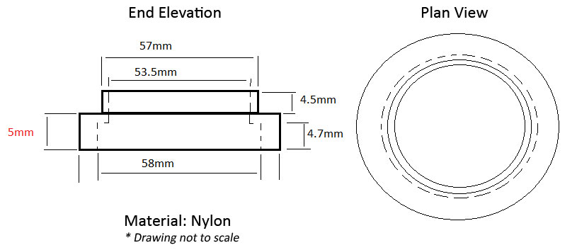 Spring Packer Diagram for 5mm