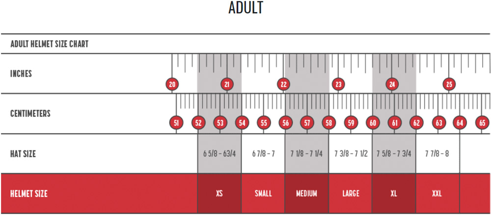 Simpson Helmet Size Chart