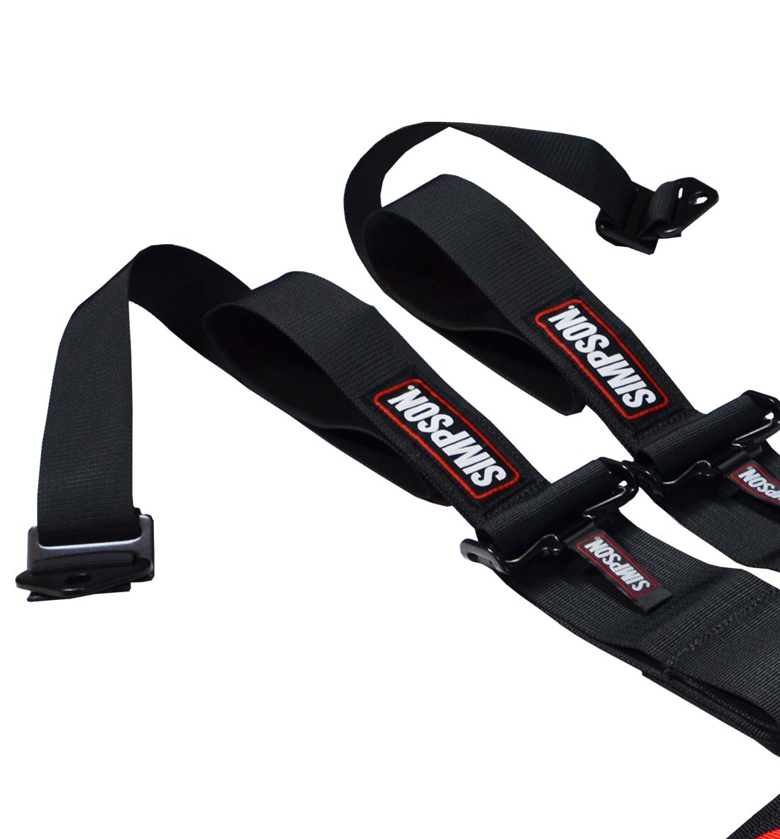 Simpson Racing 3" to 2" Latch & Link System FHR Race Harness - Black