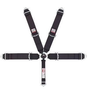 Simpson Racing 5-Point 3&quot; Camlock Belt - Black