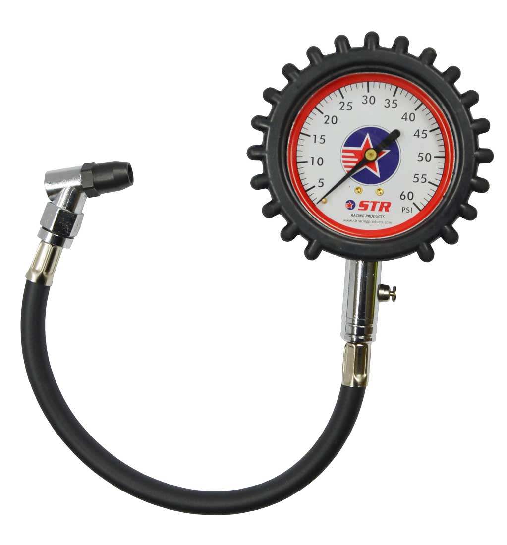 STR Needle Tyre Pressure Gauge 3" |  0-60 PSI