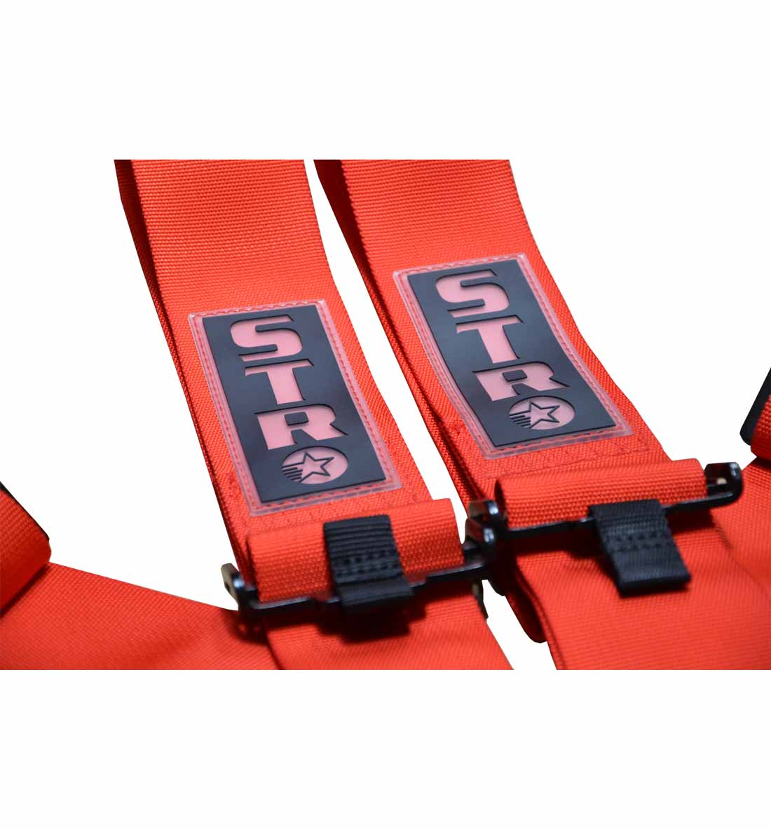 STR 4-Point NASCAR Latch Race Harness - Red