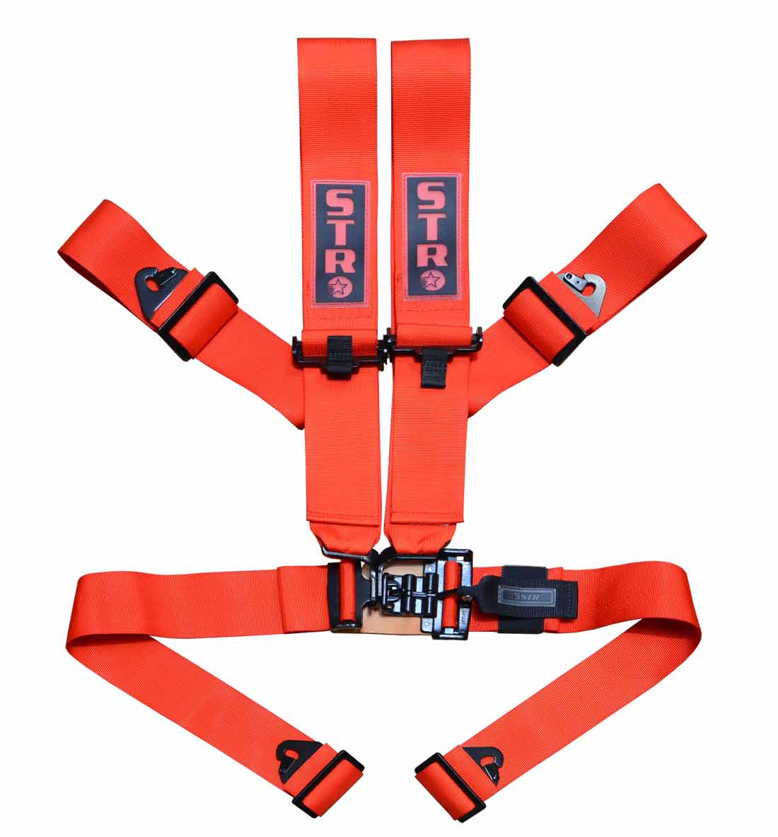 STR 4-Point NASCAR Latch Race Harness - Red