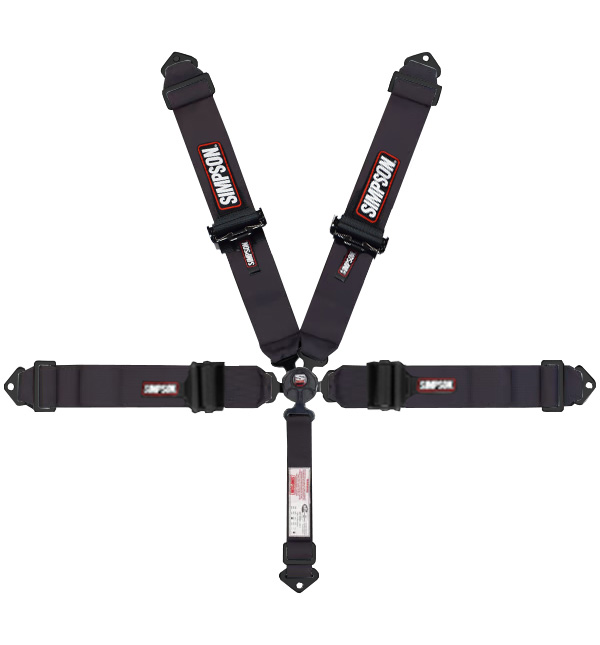 Simpson Racing RCL-X 3" 5-Point Camlock Belt - Black