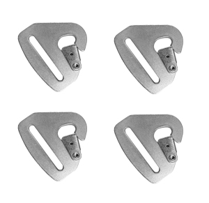 STR Snap Hook Harness Connection - 2&quot; Silver