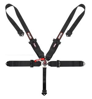 Simpson Racing Lever Cam  5-Point 3&quot; to 2&quot; Belt - Black