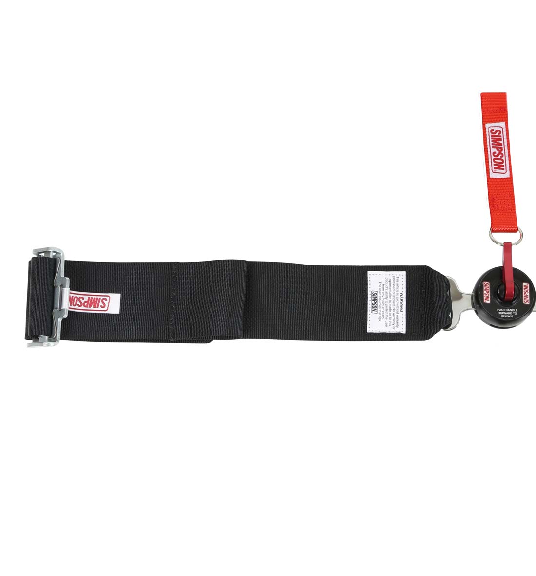 Simpson Racing LCL 62" LAP FM 5-Point Pull Up Camlock Harness - Black