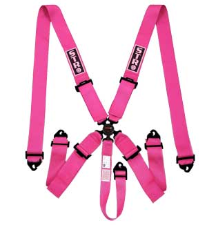 STR 5-Point Aircraft Buckle Race Harness - Pink