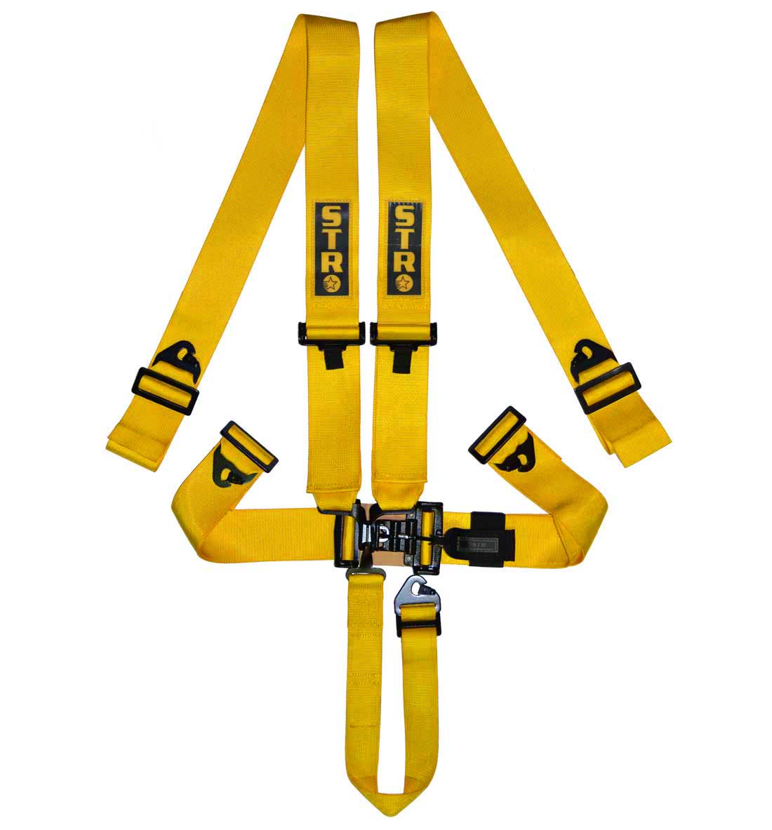 STR 5-Point Lightweight NASCAR Latch Race Harness - Yellow