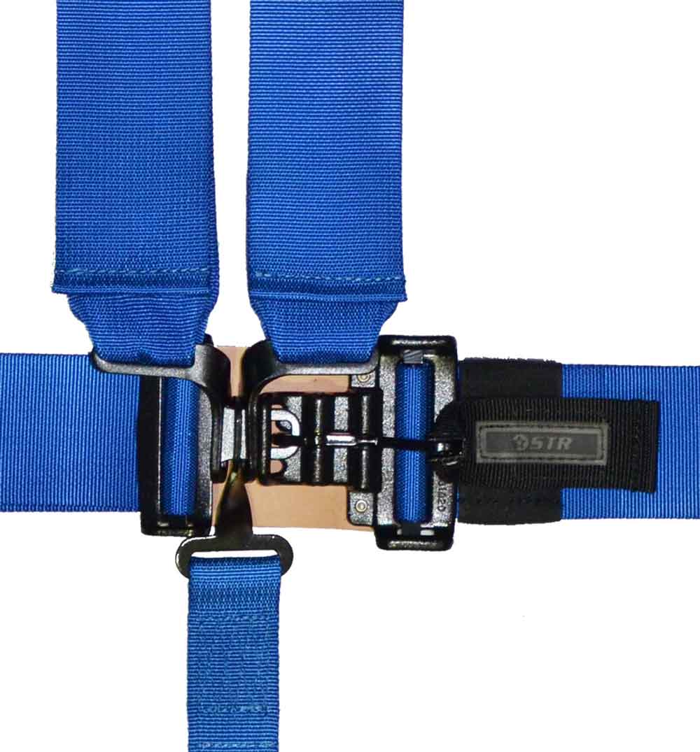 STR 5-Point NASCAR Latch Race Harness - Blue