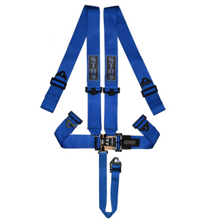 STR 5-Point NASCAR Latch Race Harness - Blue