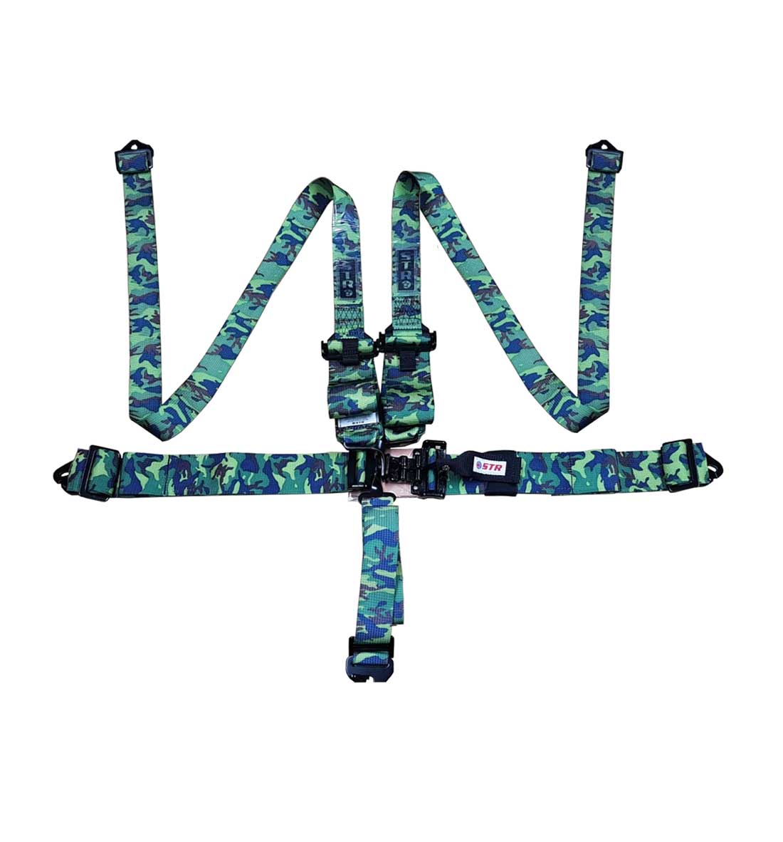 STR 5-Point 3&quot; to 2&quot; NASCAR Latch Race Harness - Camouflage 