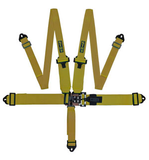STR 5-Point 3&quot; to 2&quot; NASCAR Latch Race Harness - Gold