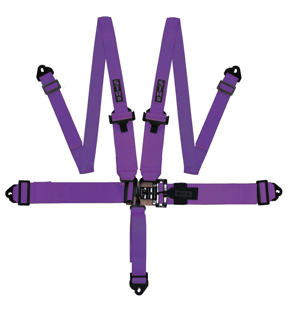 STR 5-Point 3" to 2" NASCAR Latch Race Harness - Purple