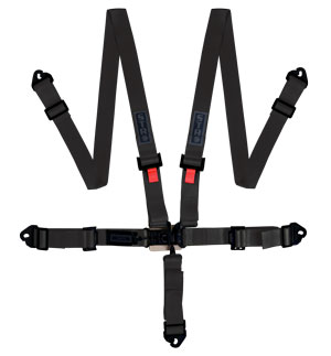 STR Ninja 2&quot; Wide 5-Point Race Harness - Black