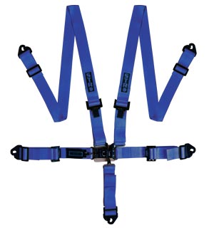 STR Ninja 2&quot; Wide 5-Point Race Harness - Blue
