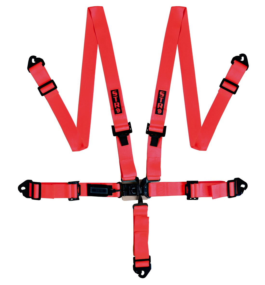 STR Ninja 2" Wide 5-Point Race Harness - Red