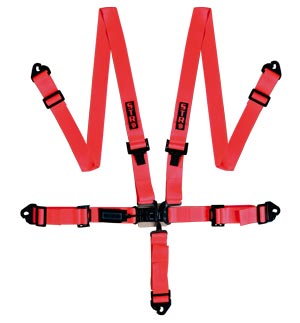 STR Ninja 2&quot; Wide 5-Point Race Harness - Red