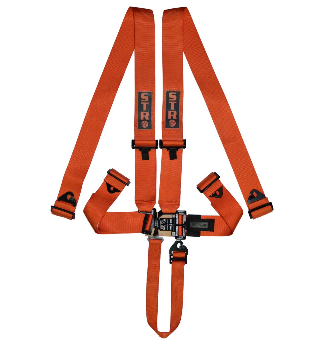 STR 5-Point NASCAR Latch Race Harness - Orange