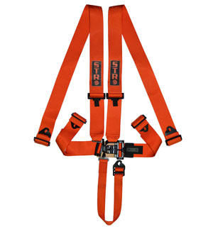 STR 5-Point NASCAR Latch Race Harness - Orange