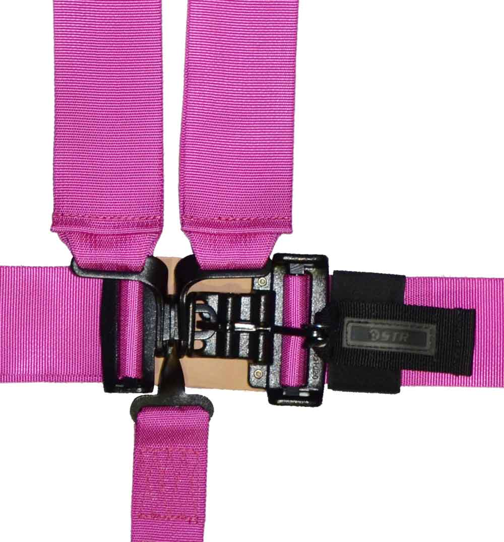 STR 5-Point NASCAR Latch Race Harness - Pink