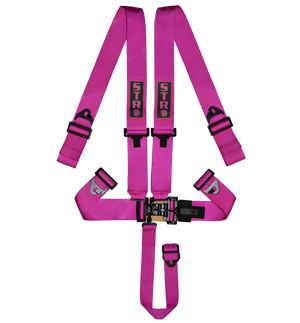 STR 5-Point NASCAR Latch Race Harness - Pink