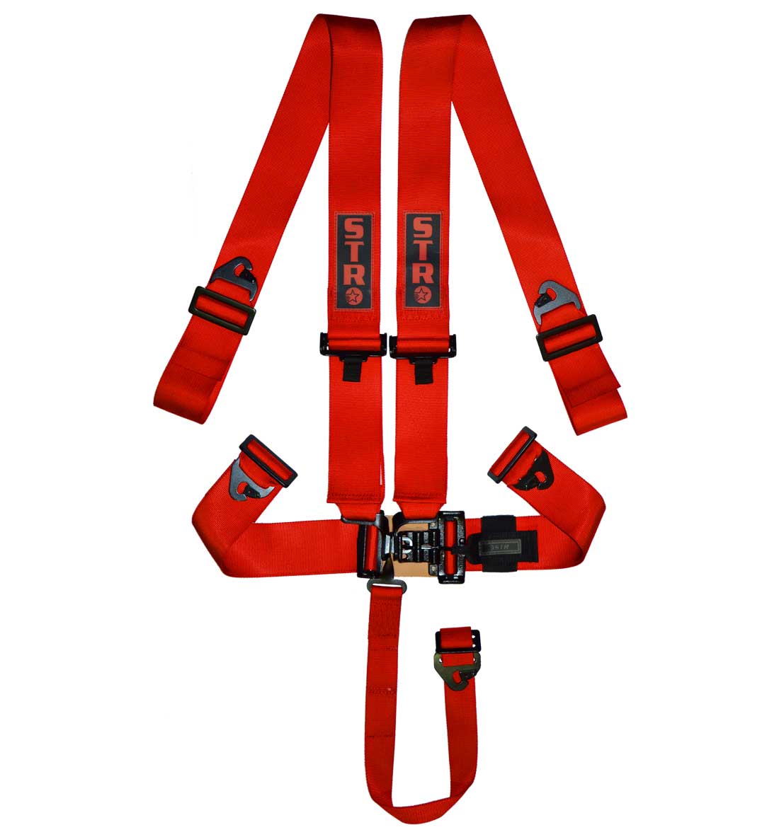 STR 5-Point NASCAR Latch Race Harness - Red