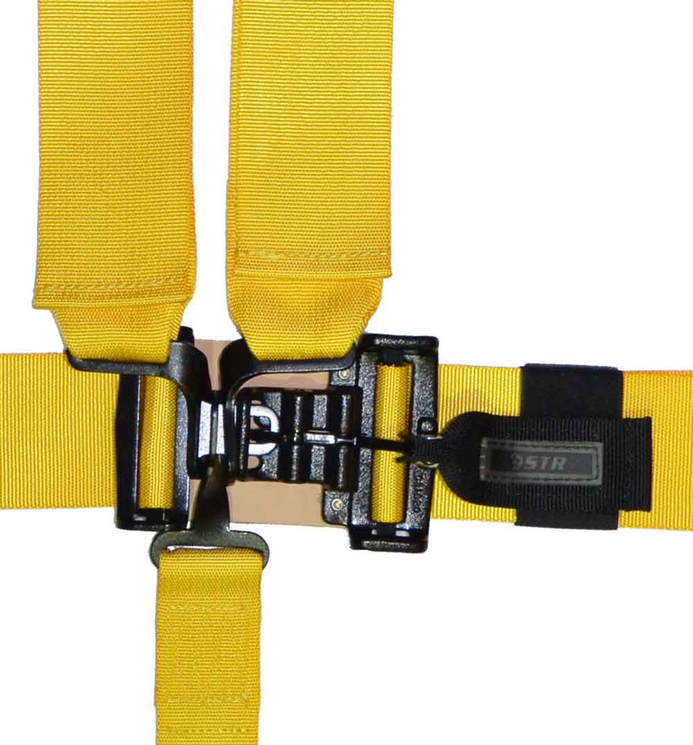 STR 5-Point NASCAR Latch Race Harness - Yellow