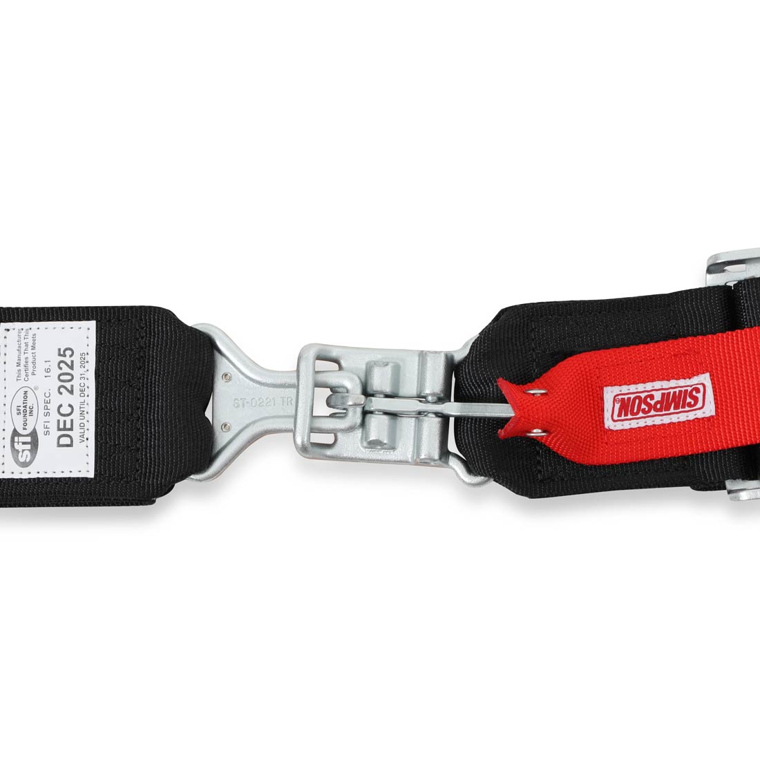 Simpson Racing 5-Point 3" Nascar Latch Belt - Black