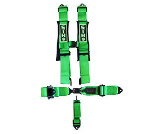 STR 5-Point Ratchet Race Harness - Green