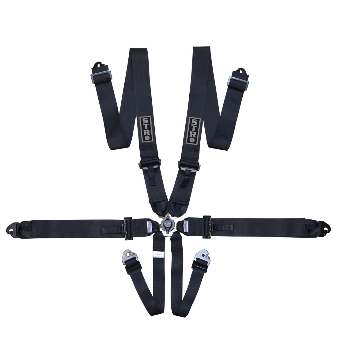6-Point Race Harness 3" Pull Down (2029) - Black