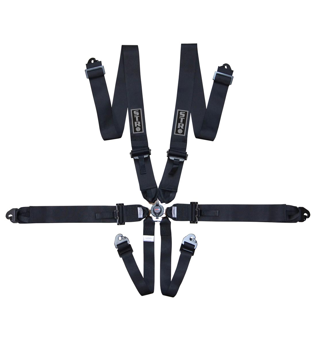 6-Point Race Harness 3" Pull Down (2030) - Black