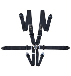 6-Point Race Harness 3&quot; Pull Down (2030) - Black