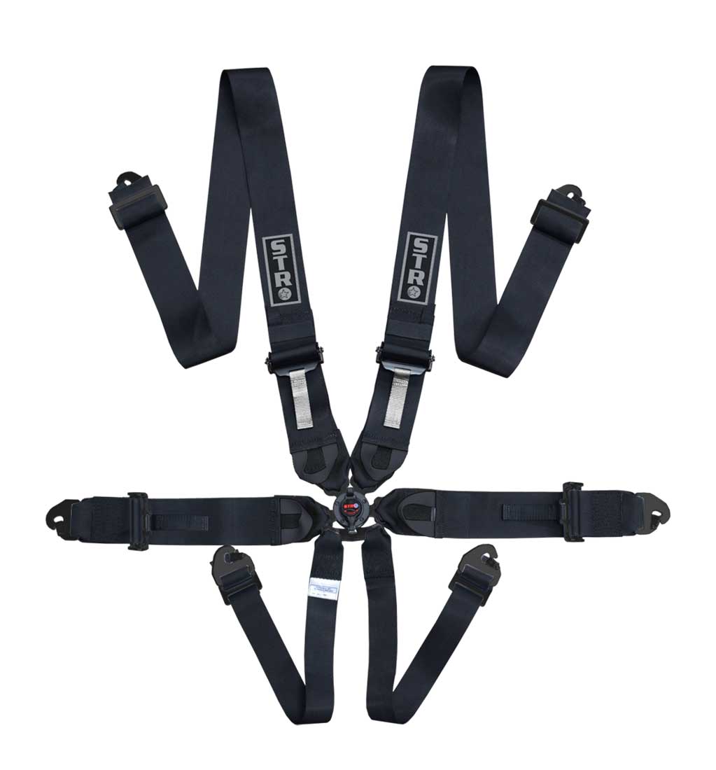 6-Point Race Harness 3" Straps (2029) - Black