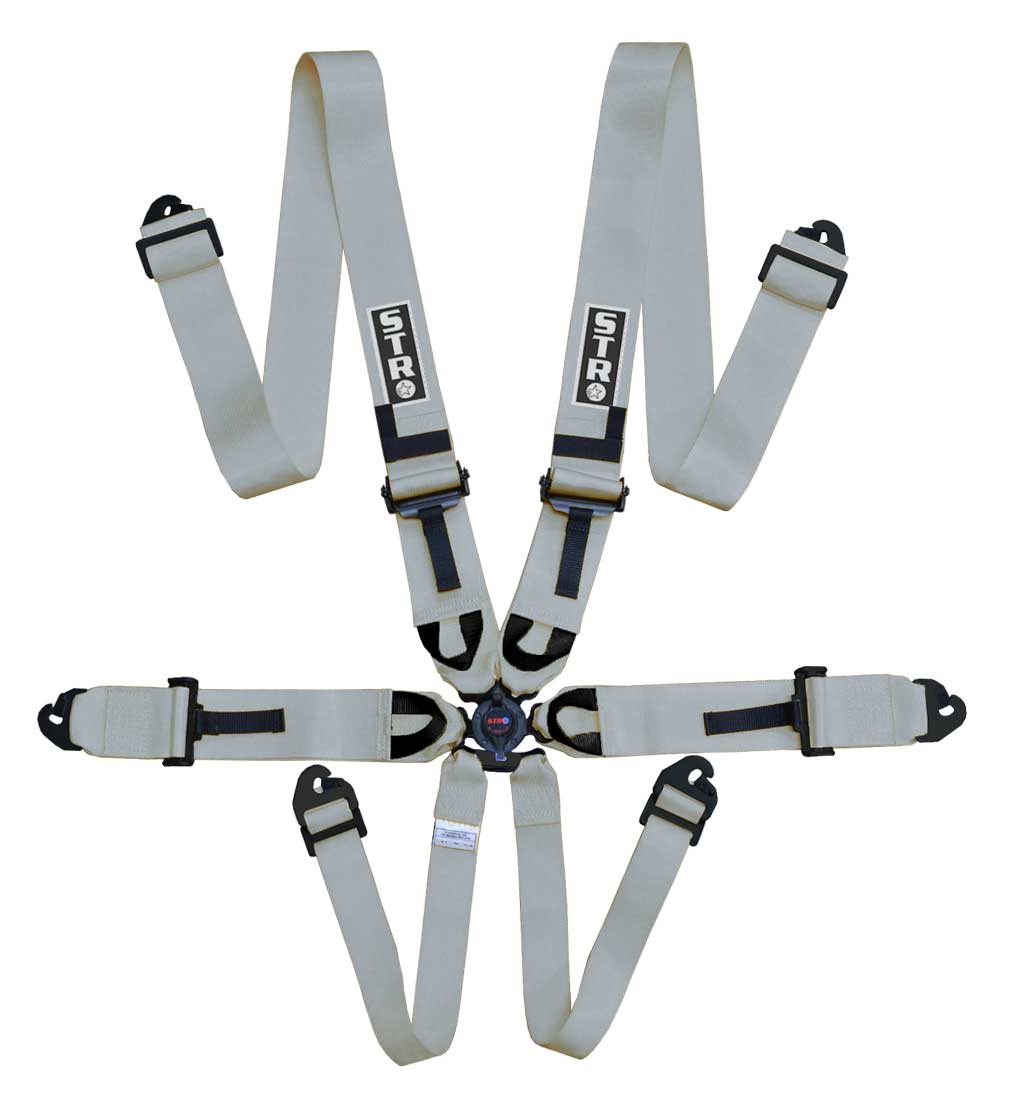 6-Point Race Harness 3&quot; Straps (2028) - Silver