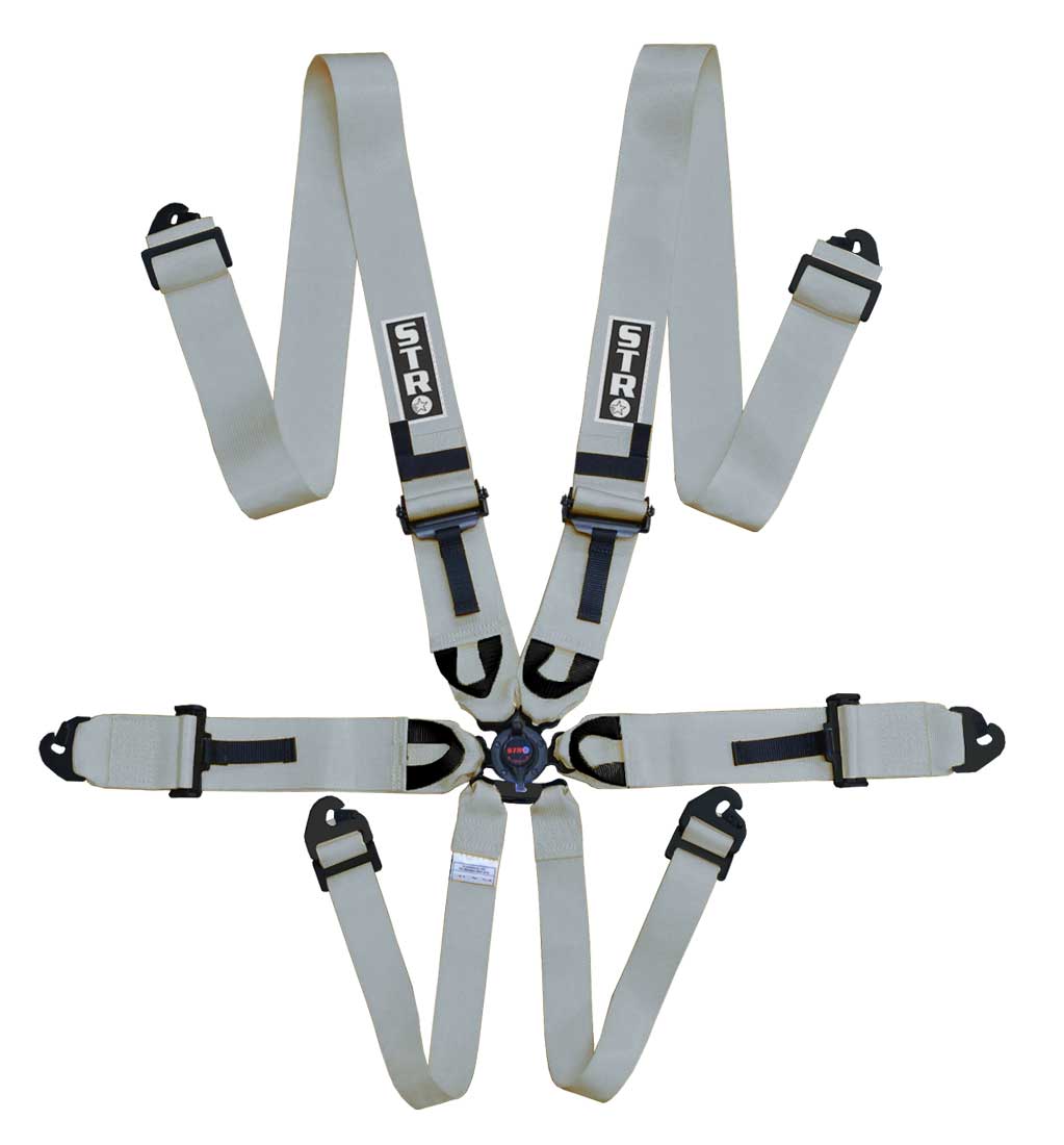 6-Point Race Harness 3&quot; Straps (2029) - Silver