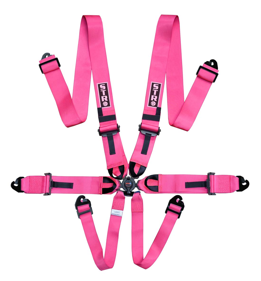 6-Point Race Harness 3" Straps (2030) - Pink Fluorescent