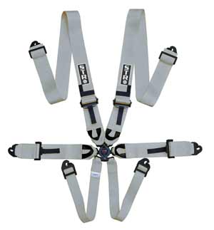 6-Point Race Harness 3&quot; Straps (2030) - Silver