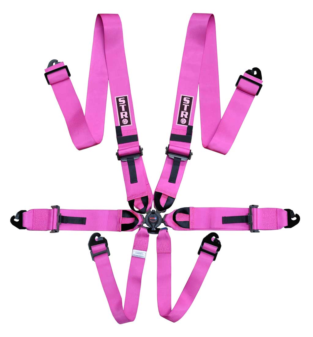 6-Point Race Harness 3" Straps (2031) - Pink