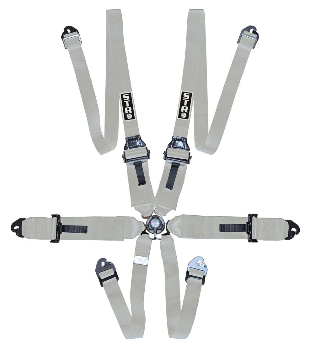 6-Point FHR Harness, 3&quot; to 2&quot; Straps (2026) - Silver