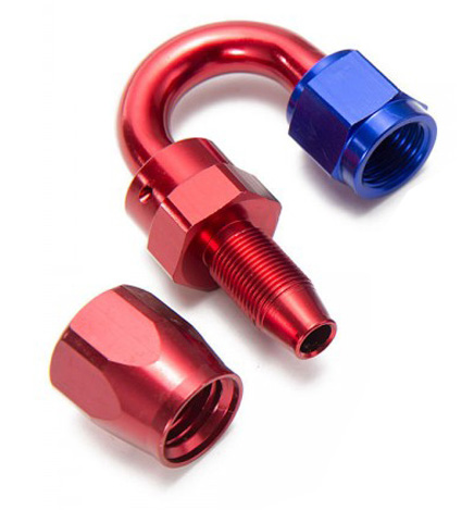 AN-6 High Performance Fuel Hose Fitting - 180 Degree