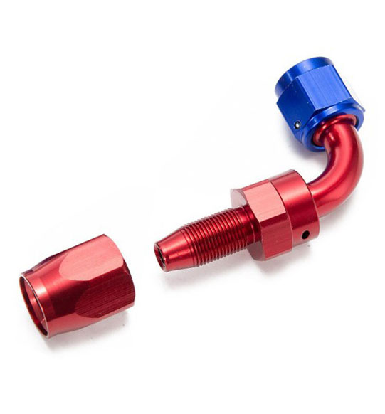 AN-6 High Performance Aluminium Adaptor for Fuel Hose - 90 Degree