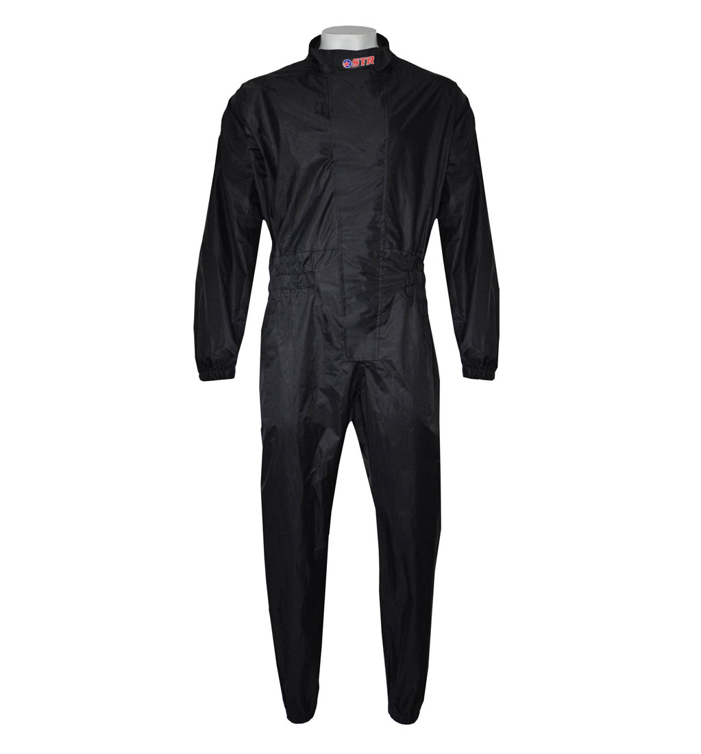 STR One Piece Rain Wet Suit - Black