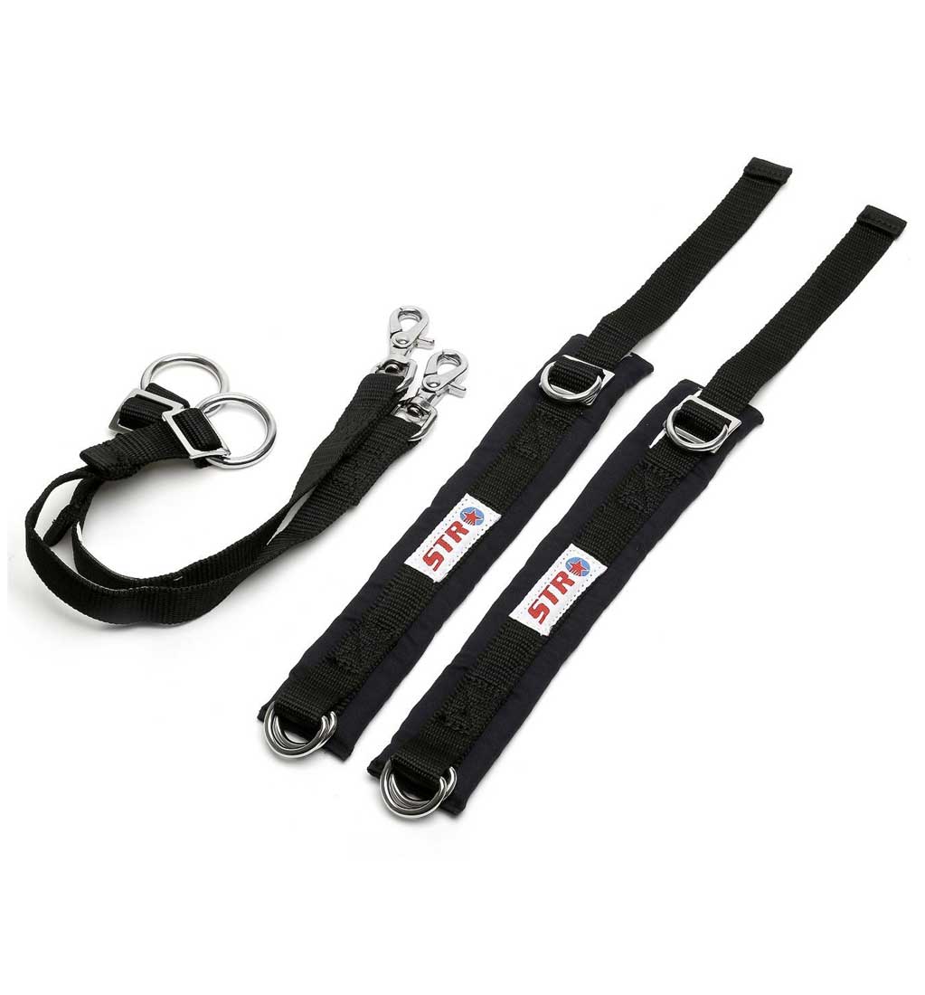 STR SFI Approved Arm Restraints in BLACK