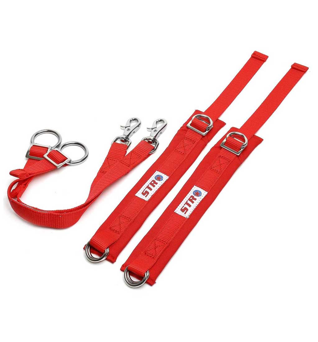 STR SFI Approved Arm Restraints in RED