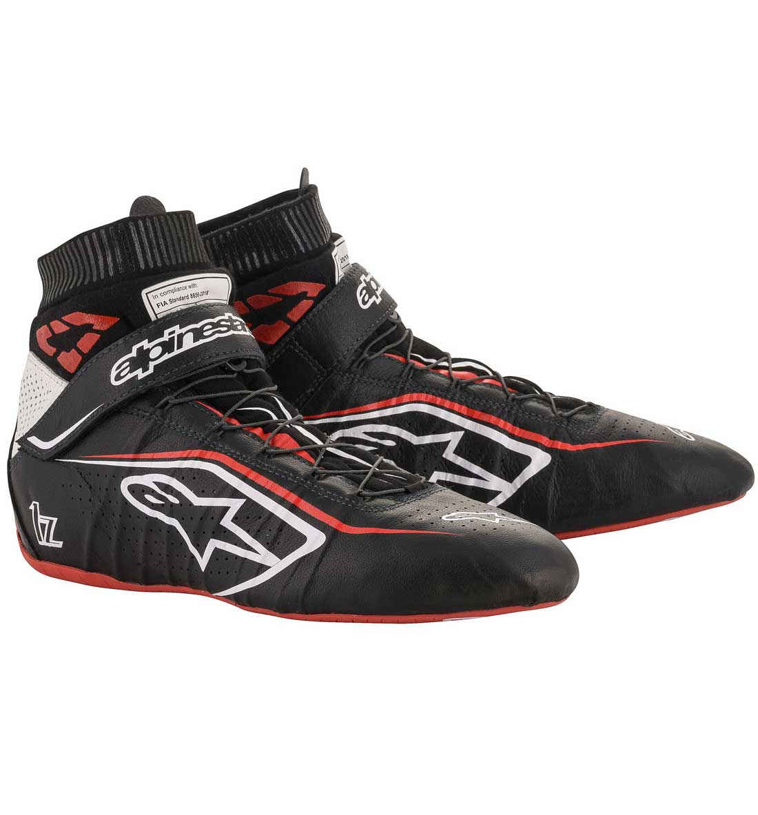 Alpinestars Tech-1 Z V2 Boots - Black/White/Red