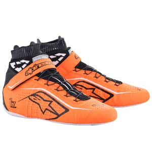Alpinestars Tech-1 Z V2 Boots - Orange Fluo/Black/White