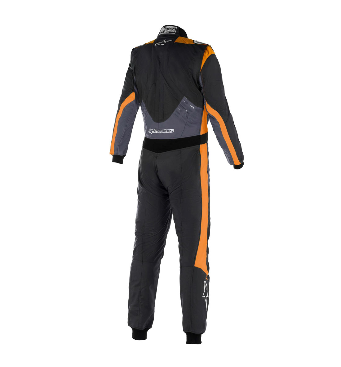 Alpinestars GP Pro Comp V2 Race Suit - Black Asphalt/Orange Fluo
