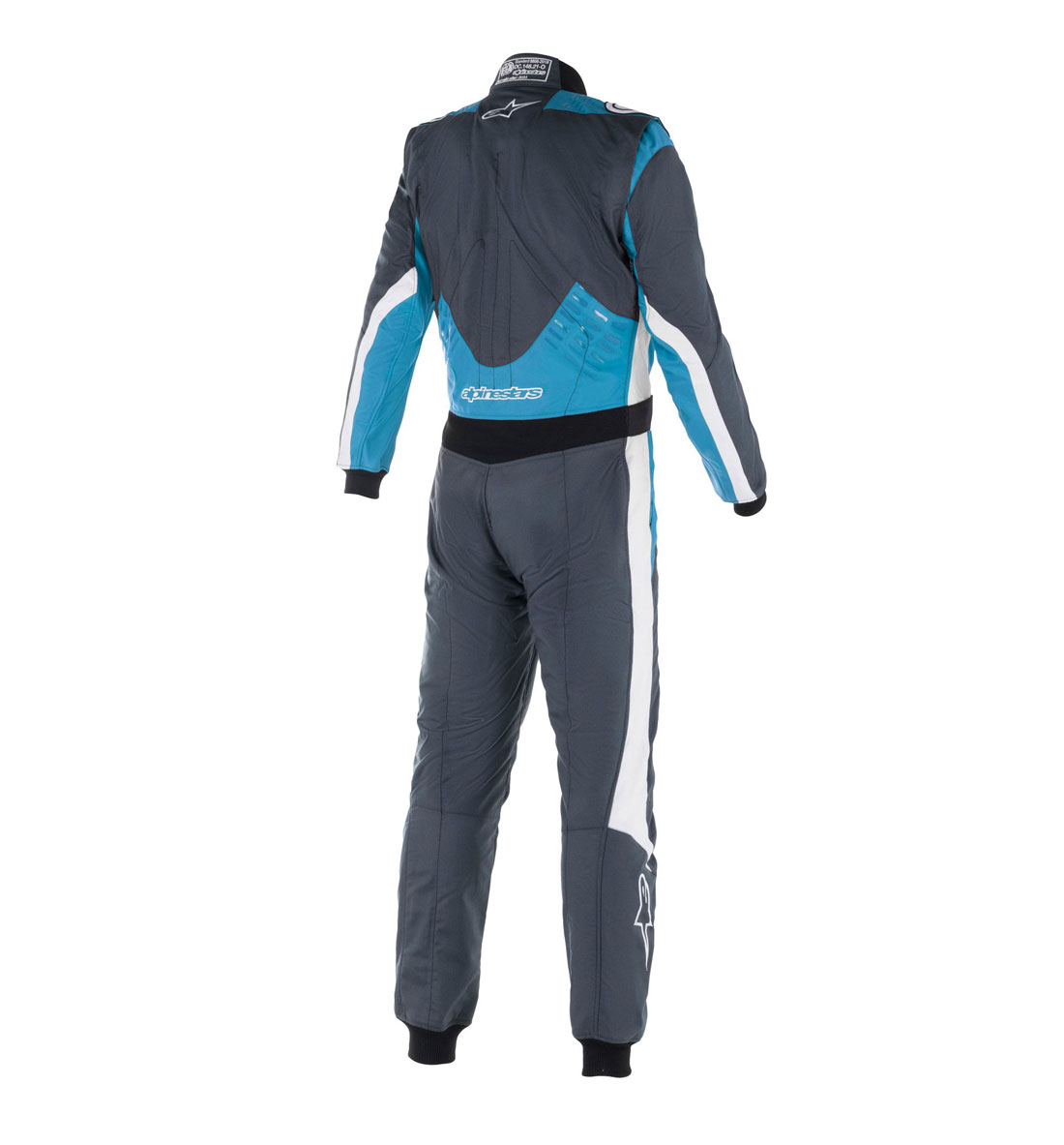 Alpinestars GP Pro Comp V2 Race Suit - Asphalt/Cyan/White